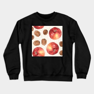 Autumn fruits: apples and walnuts Crewneck Sweatshirt